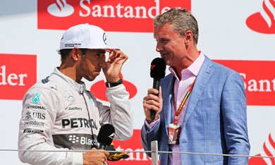 Lewis Hamilton and David Coutlhard