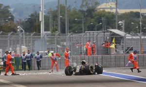 Grosjean crash broke his seat in Sochi