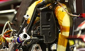 Exclusive pictures of the Ferrari power unit