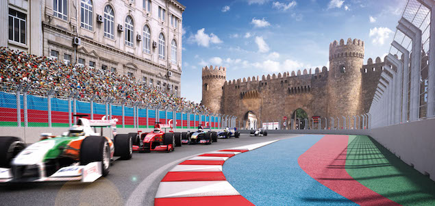 Video Take A Lap Around Baku City Circuit F1i Com