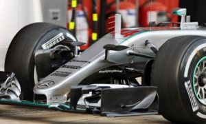 New Mercedes nose in detail