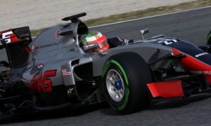 Haas resumes testing with strengthened front wing
