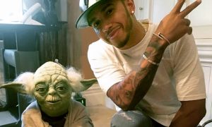 Lewis feels the Force meeting Yoda