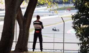 Scene at the second pre-season test