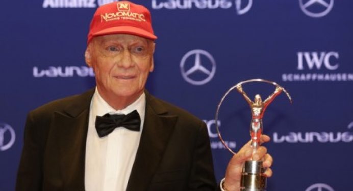 Lauda receives Laureus Lifetime Achievement award