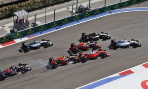 Vettel lifted off before Kvyat crash
