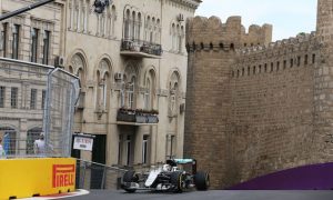 Hamilton fastest as Ricciardo crashes in Baku FP1