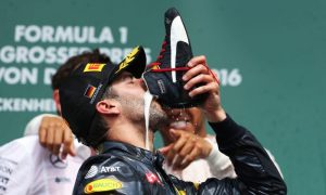 Feisty Ricciardo celebrates second podium in succession