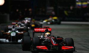 Hamilton takes first Singapore GP win