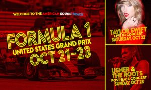Usher, The Roots join Taylor Swift in USGP festivities
