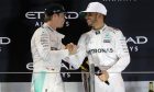 Nico Rosberg and Lewis Hamilton, Mercedes, Abu Dhabi Grand prix