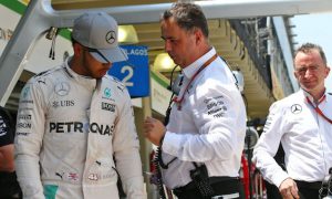 Hamilton worried by 'pretty dangerous' pit entry