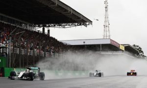 Hamilton wins delayed Brazilian GP to take title to wire