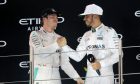 Nico Rosberg and Lewis Hamilton (Mercedes)