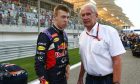 Daniil Kvyat and Helmut Marko, Red Bull