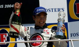 Sato's single F1 podium was at Indy