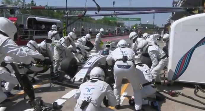 Williams tops DHL pit stop challenge... again!