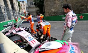 Perez shrugs off 'messy day' in Baku