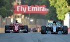 Lewis Hamilton (Mercedes, Sebastian Vettel (Ferrari), 2017 Azerbaijan Grand prix