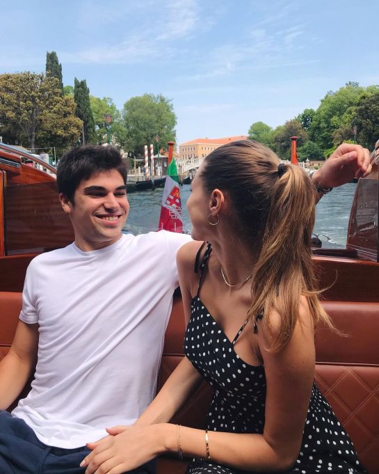 Lance Stroll and Sara Pagliaroli