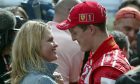 Michael Schumacher (D), Scuderia Ferrari and wife Corinna.