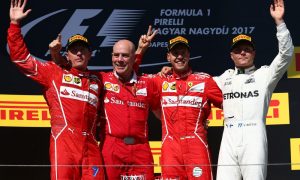 Hungarian GP podium pictures