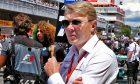 Mika Hakkinen on the grid at the Spanish Grand Prix