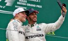 Valtteri Bottas, Lewis Hamilton, British Grand Prix podium celebrations