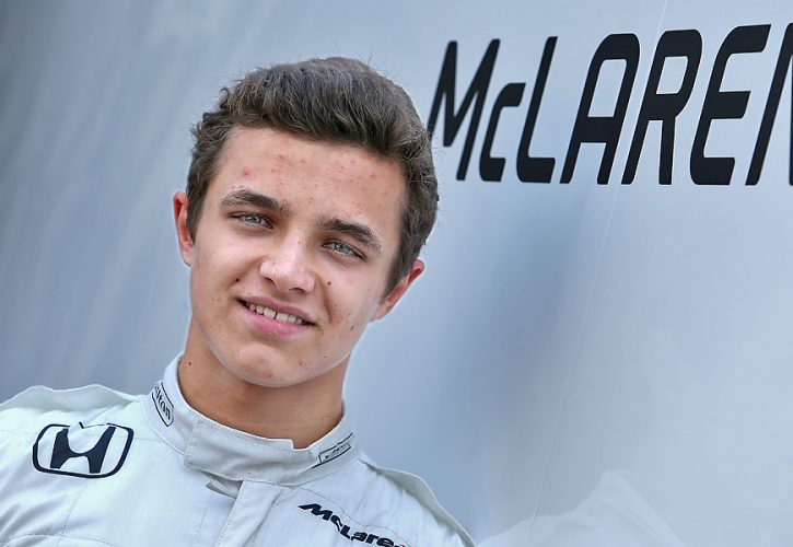 Lando Norris, McLaren, Hungaroring test