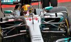 Lewis Hamilton, Mercedes, during practice for the 2017 Belgian Grand Prix