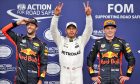 Top three in qualifying for the 2017 Italian Grand Prix