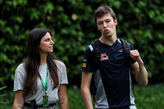 Dany Kvyat and Kelly Piquet