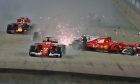 Race stewards reviewed the accident at the start of the Singapore Grand Prix