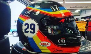 Alonso brings back Indy 500 helmet design for Austin!