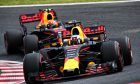 Daniel Ricciardo and Max Verstappen, Red Bull Racing