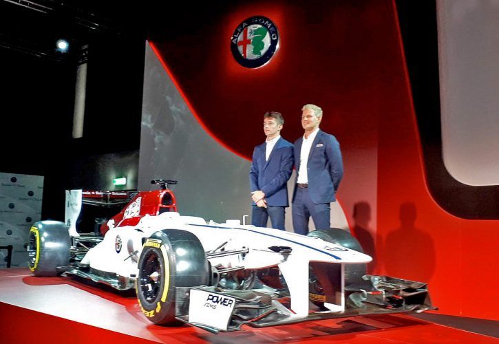 Sauber 2018 driver line-up Charles Leclerc and Marcus Ericsson, and the new Alfa Romeo car livery concept