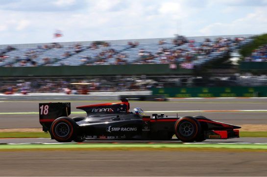 Sergey joined the ranks of GP2 in 2015, driving for Rapax, and achieved his first win in the feeder series at Silverstone's feature race. ©WRI2