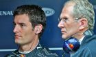 Mark Webber and Helmut Marko, Red Bull Racing