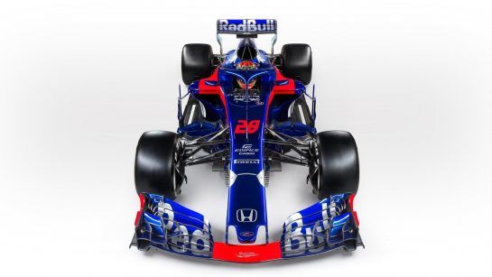 FAENZA, ITALY - FEBRUARY 22: Scuderia Toro Rosso STR13 - Car studio photo shooting (Photo by Guido De Bortoli/Getty Images for Scuderia Toro Rosso)