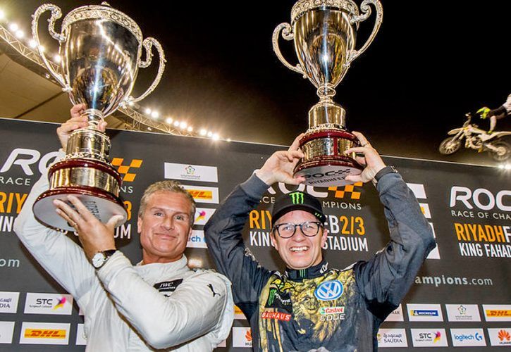 2018 RoC champion David Coulthard and runner-up Petter Solberg