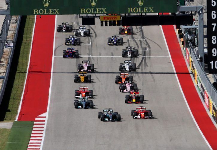 Start of the 2017 United States Grand Prix
