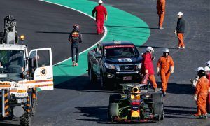 Verstappen's day interrupted by 'one small battery problem'