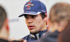 Lance Stroll (CDN) Williams with the media.