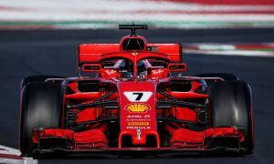Raikkonen keeps Ferrari ahead mid-day in Barcelona