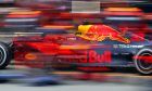 Max Verstappen (NLD) Red Bull Racing during pitstop