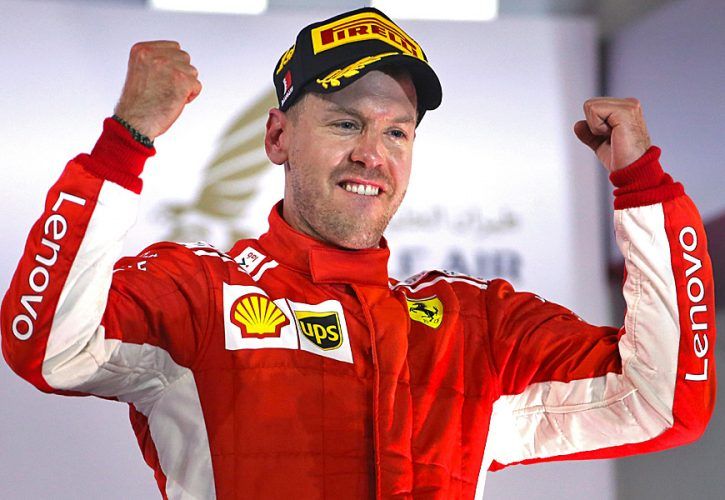 Bahrain Grand Pric winner Sebastian Vettel (GER) Scuderia Ferrari