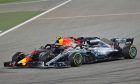 Bahrain Grand Prix: Max Verstappen (NLD) Red Bull Racing and Lewis Hamilton (GBR) Mercedes