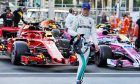 Azerbaijan Grand Prix - Valtteri Bottas (FIN) Mercedes AMG F1 in qualifying parc ferme