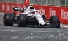 Sergey Sirotkin (RUS) Williams FW41 retired from the race