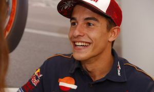 Marquez gets a chance to straddle an F1 Red Bull!